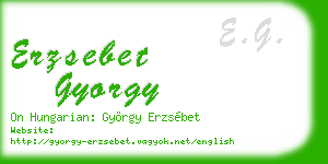 erzsebet gyorgy business card