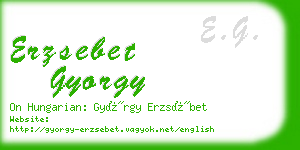 erzsebet gyorgy business card
